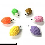 Iwako Japanese Erasers Hedgehog 6 Pcs Limited Colors Hedgehog Regular Color
